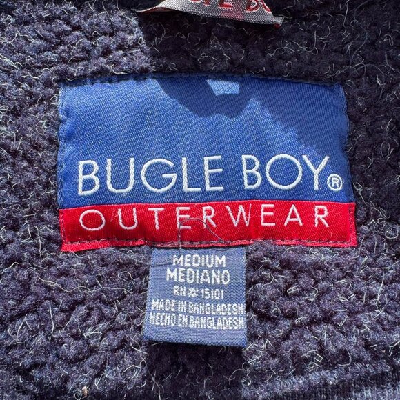 vintage bugle boy outerwear fleece pullover - size m men's - Picture 5 of 6